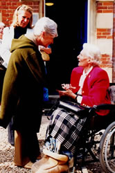 Co-founder of St Clare's, Oxford, Anne Dreydel (seated)