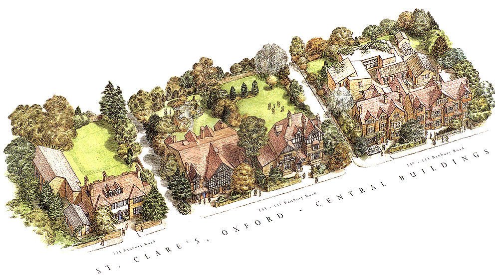 Artist's impression of Banbury Road campus, St. Clare's, Oxford