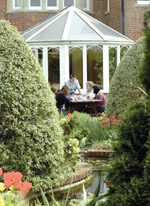 dining room and gardens