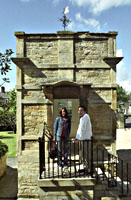 ancient privy at Hampden Manor