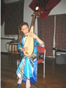 Lisha Li playing the Chinese lute - Chinese New Year 2003