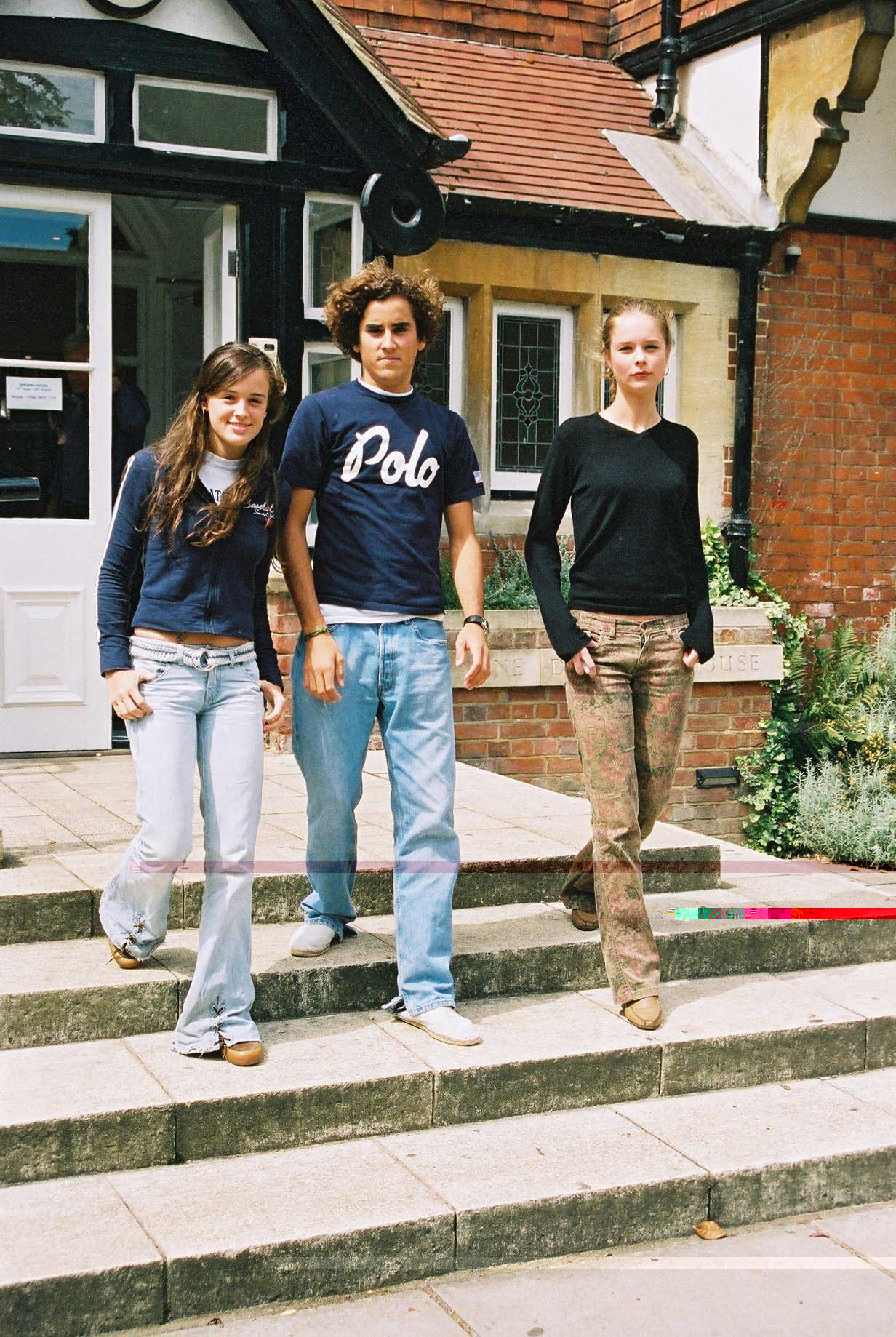 students in front of the Academic Resources Centre