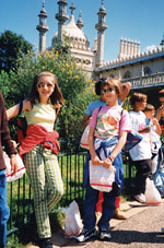 students on a trip to Brighton