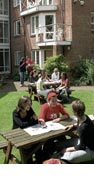 the garden of Logan House - one of our senior residences