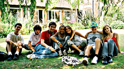 summer sunshine study in the gardens at St. Clare's