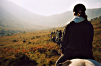 horse trekking in Wales