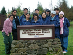 Students at the Glenlivet Estate Office