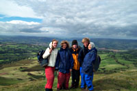 team photo with a breaktaking view