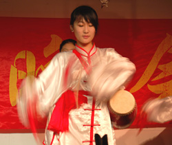 Performers at the new year celebrations