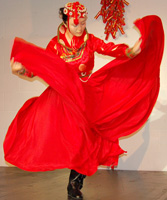 Performers at the new year celebrations