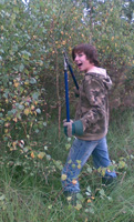 Scrub bashing on Padworth Common Berkshire