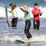 Surfing in Newquay