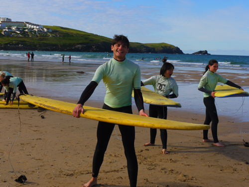 St Clare's Oxford - surfing in Cornwall