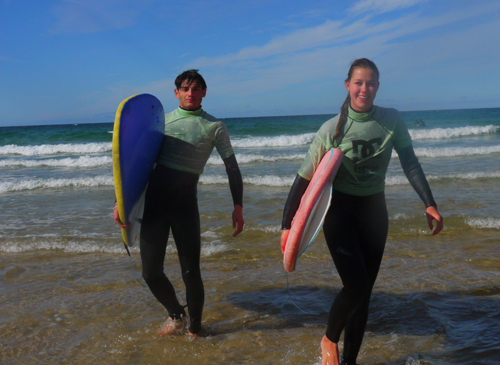 St Clare's Oxford - surfing in Cornwall