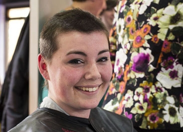 Anna's Close Shave for Cancer Research UK