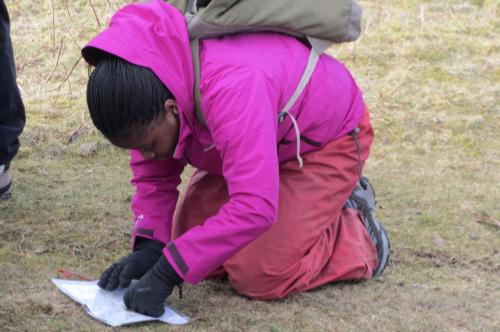 Student finding bearings - St. Clare's, Oxford