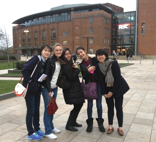 St. Clare's Students at the Royal Shakespeare Theatre