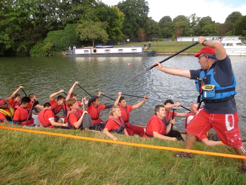 St. Clare's competed in the 2013 Dragon Boat Race