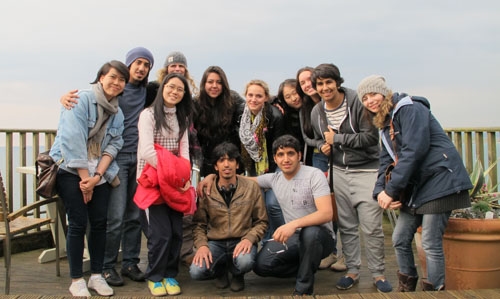 A group of students in Cornwall - St. Clare's, Oxford