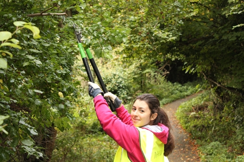 St. Clare's students recently helped the North Hinksey Conservation Volunteers