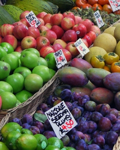 Fresh fruit and vegetables