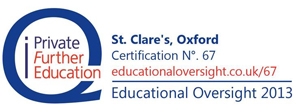 St Clares Oxford is Accredited by Independent Schools Inspectorate