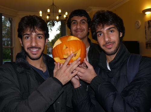 St. Clare's students enjoy pumpkin carving for Halloween