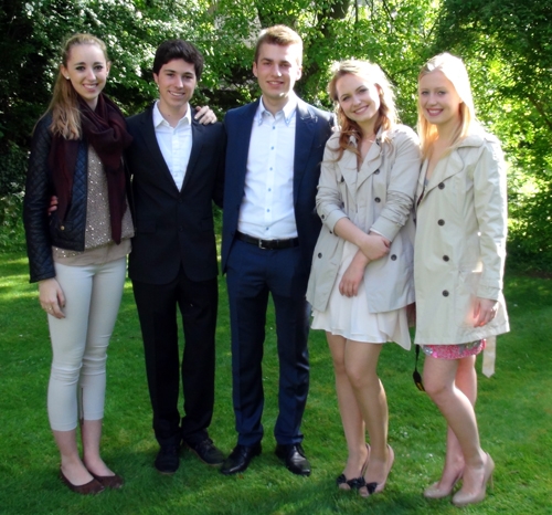 A Group of Students at Graduation