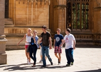 St Clares Oxford - English language course students in summer