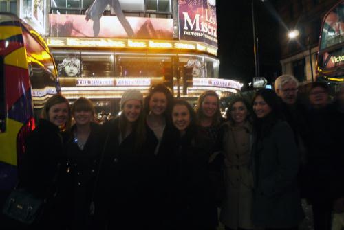 St. Clare's students enjoyed a theatre trip to watch Les Miserables in London