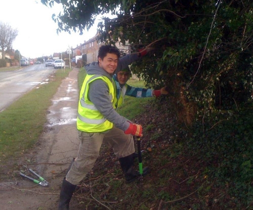 Volunteering with the North Hinksey Conservation group