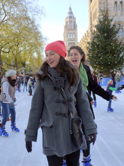 Ice-skating in London