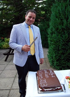 Cutting the cake!