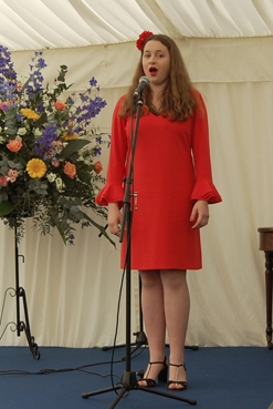 Singing at the Graduation Concert