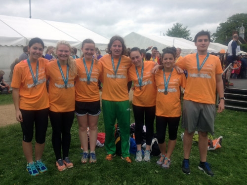 St. Clare's Team after the Oxford Town and Gown 10k Race