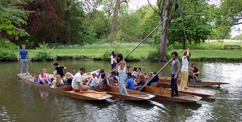 Punting in Oxford - St. Clare's