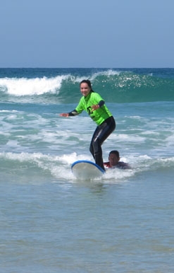 St. Clare's students learn to surf