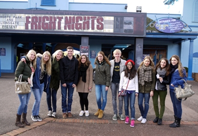 St. Clare's students visit Thorpe Park