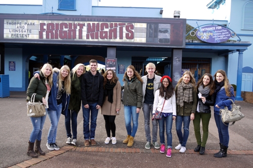 St. Clare's students visit Thorpe Park