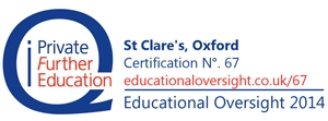 St Clares Oxford - accredited by the Independent Schools Inspectorate