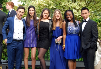 St. Clare's students at the IB Graduation Party 2014
