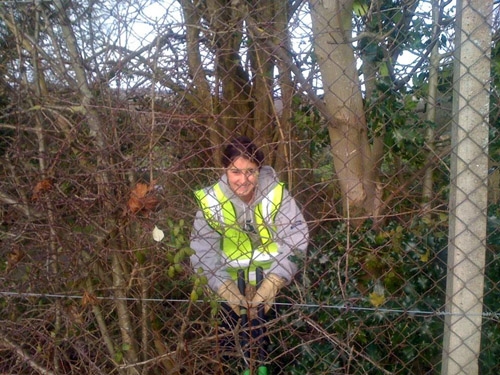 St. Clare's students help the North Hinksey Conservation Volunteers