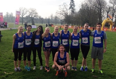 St. Clare's Running Club compete in the OX5 run at Blenheim Palace