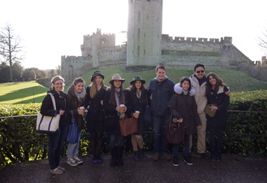 St. Clare's students visit Warwick Castle