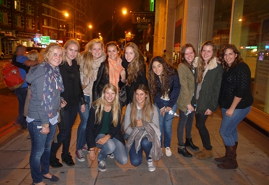 St Clare's Students enjoying a Trip to London