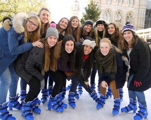 St. Clare's students enjoy ice-skating