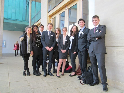 St. Clare's students at an MUN Conference