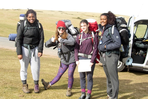 St. Clare's students enjoy a Duke of Edinburgh practice - March 2014