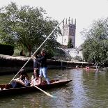St Clare's students punting on the River Thames