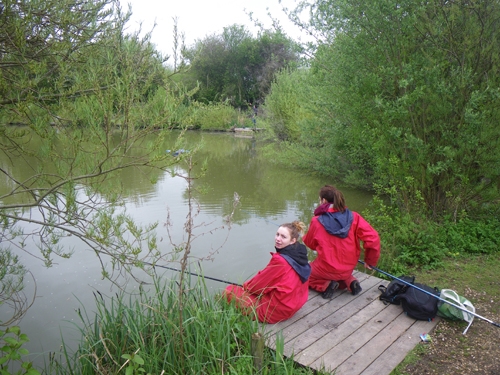 CAS students Coarse Fishing at St. Clare's, Oxford